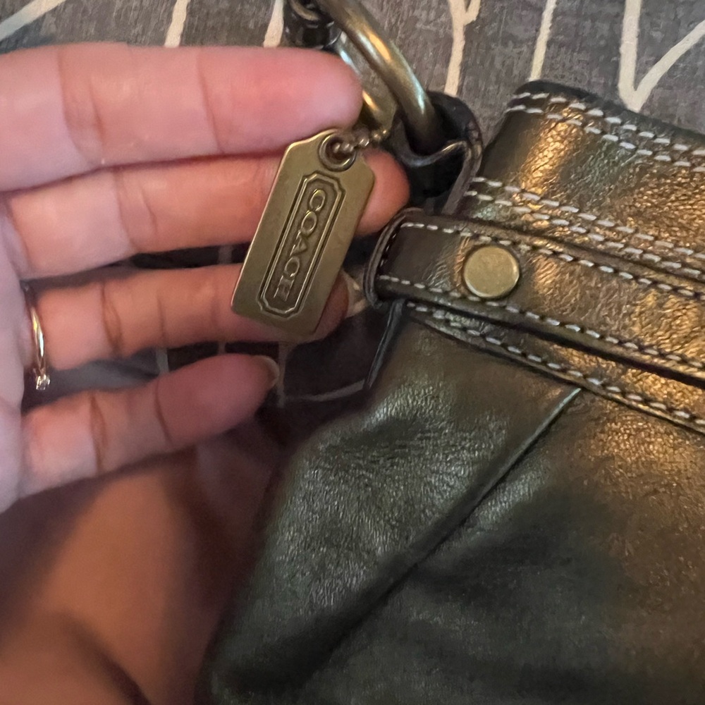 COACH METALLIC PATCHWORK PURSE Great Condition - Picture 9 of 16